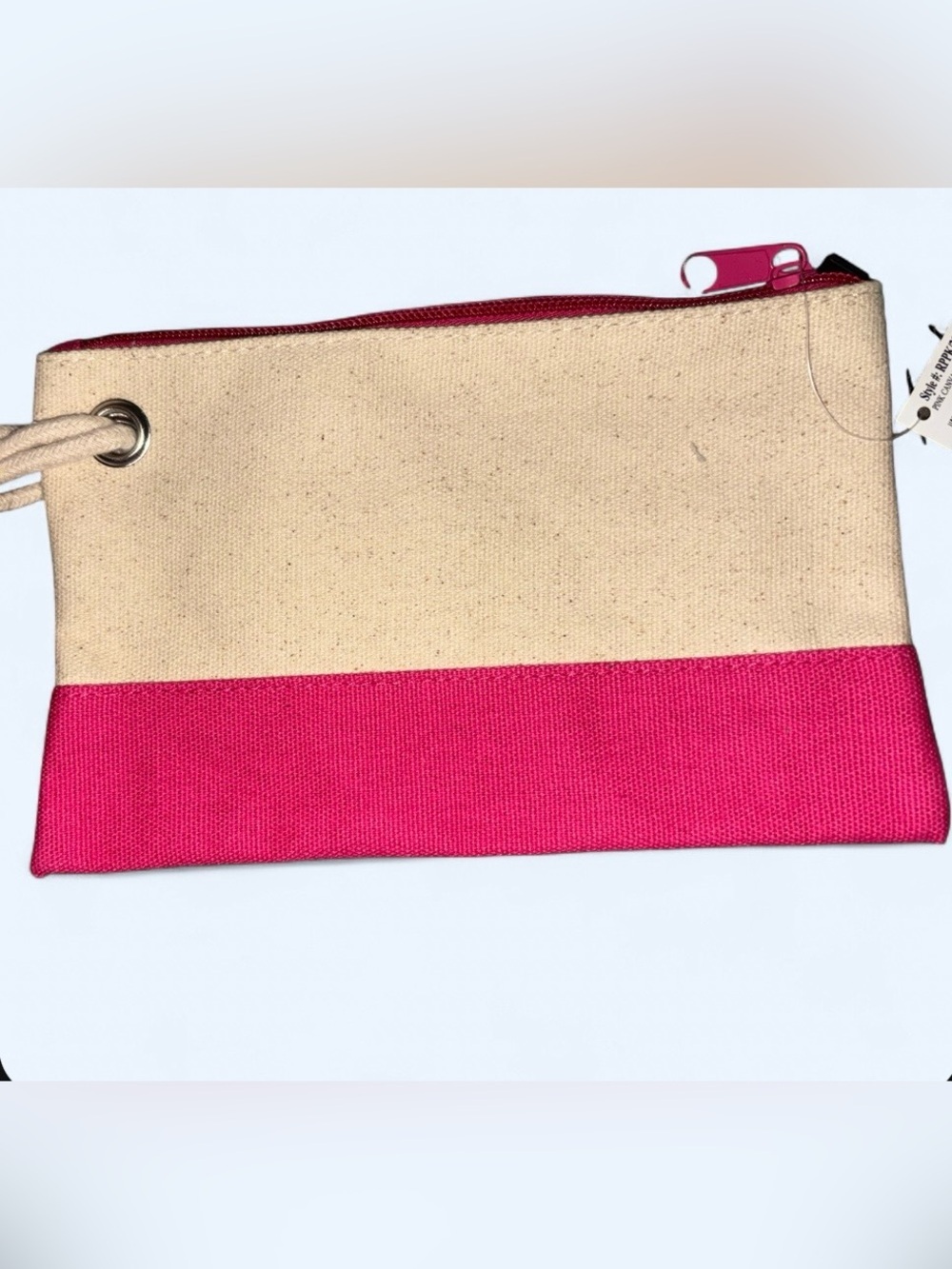 MSC Canvas Wristlet Pouch NWT π Boutique - Picture 3 of 5